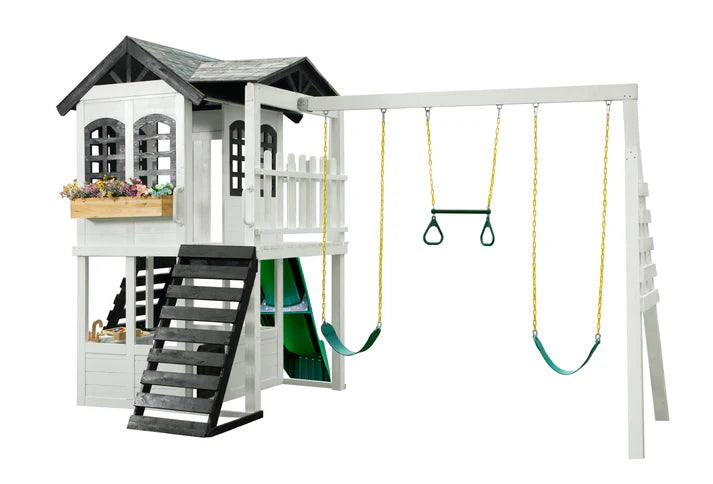 Reign Two Story Playhouse w/ Swing Set